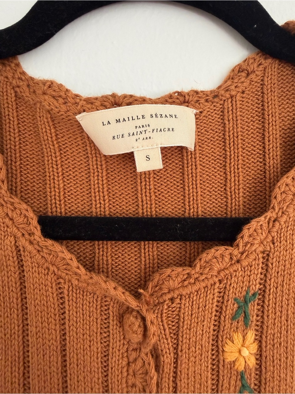 Sezane Ilane Cardigan Camel - Size S - Picture 4 of 5